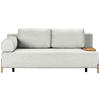 SCHLAFSOFA Teddystoff Silberfarben  - Silberfarben/Naturfarben, Design, Holz/Textil (211/88/102cm) - Niels Andersson