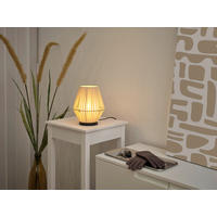 TISCHLEUCHTE 20,5/24,5 cm   - Beige, Basics, Textil/Metall (20,5/24,5cm) - Osram