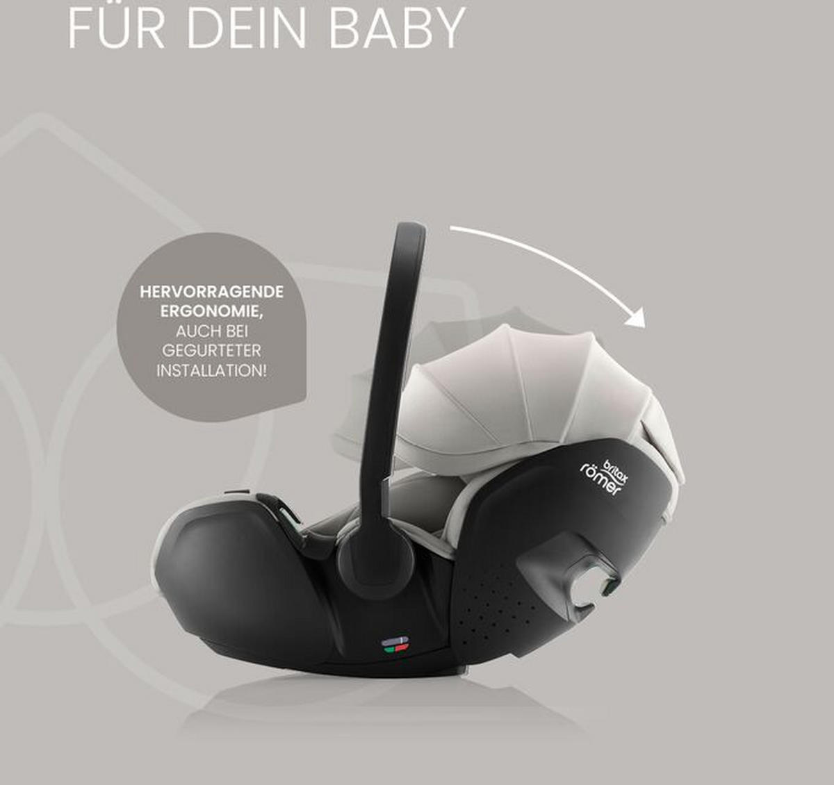 Babyschale, Britax Römer, Babysafe Isense, grau, XXXLutz offers