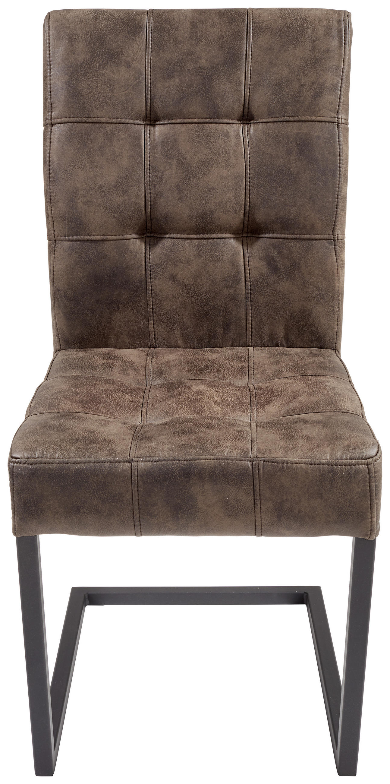SCHWINGSTUHL Lederlook Braun  - Anthrazit/Braun, Trend, Textil/Metall (42/91/62cm) - Carryhome