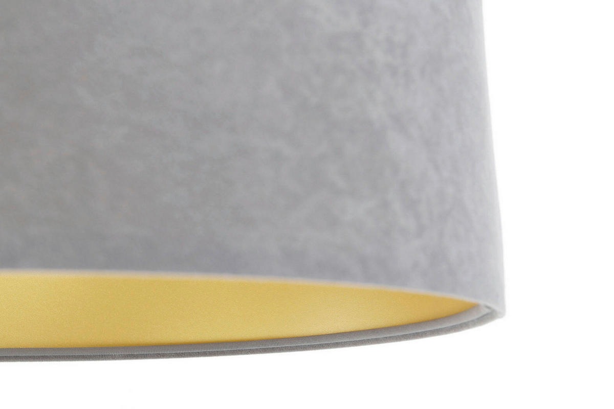 HÄNGELEUCHTE Swing 50/95 cm   - Goldfarben/Hellgrau, Design, Kunststoff/Textil (50/95cm)