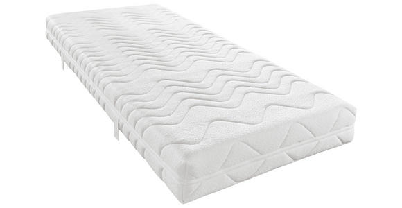 KOMFORTSCHAUMMATRATZE 180/200 cm Höhe ca. 19 cm  - Weiß, KONVENTIONELL, Textil (180/200cm) - Sleeptex