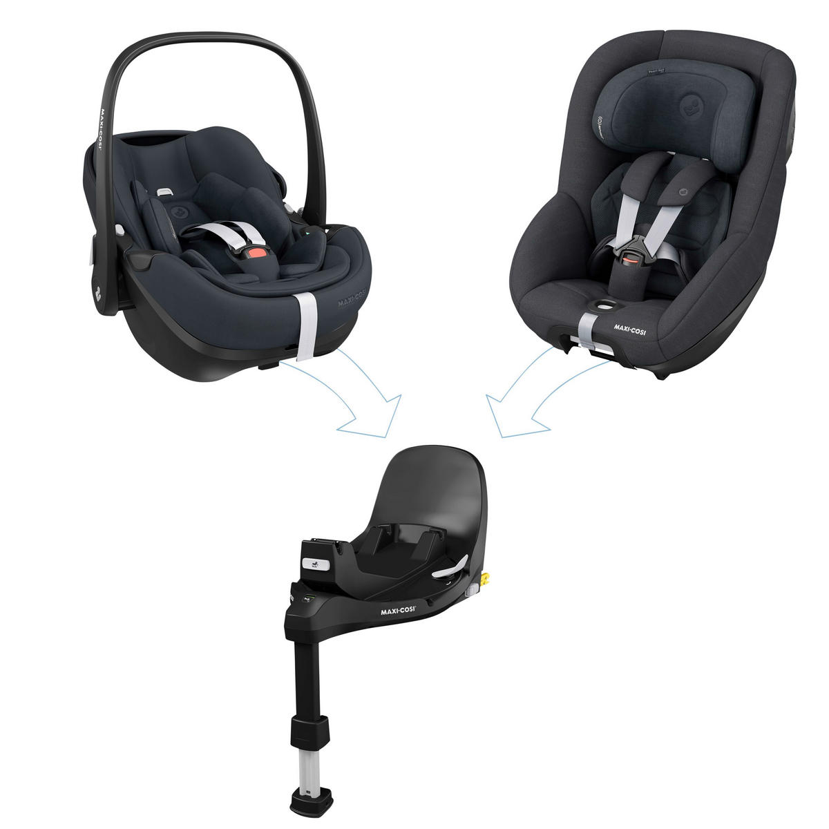 ISOFIX BAZA  FamilyFix 360 Pro  - crna, Basics, metal/plastika (39,1/87,6/65,4cm) - Maxi-Cosi