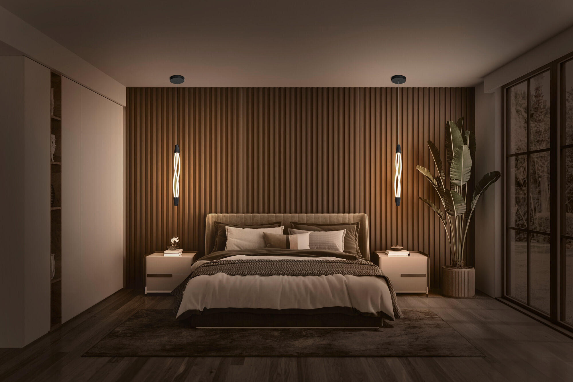 LED-PENDELLEUCHTE 15/112 cm  - Dunkelgrau, KONVENTIONELL, Kunststoff (15/112cm) - Ledvance