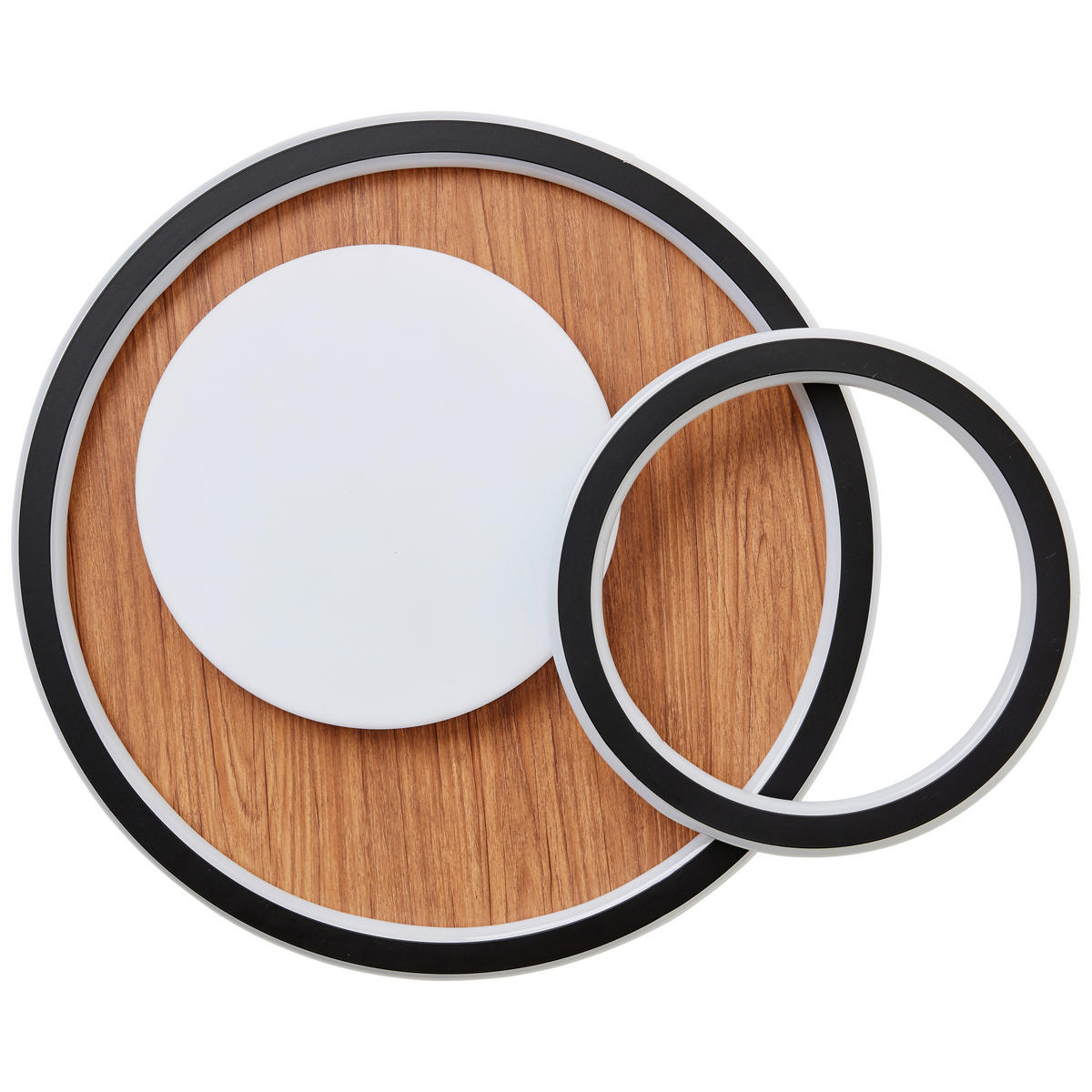 LED-DECKENLEUCHTE 48 W    39,4/57/8 cm  - Schwarz/Braun, Design, Kunststoff/Metall (39,4/57/8cm) - Brilliant