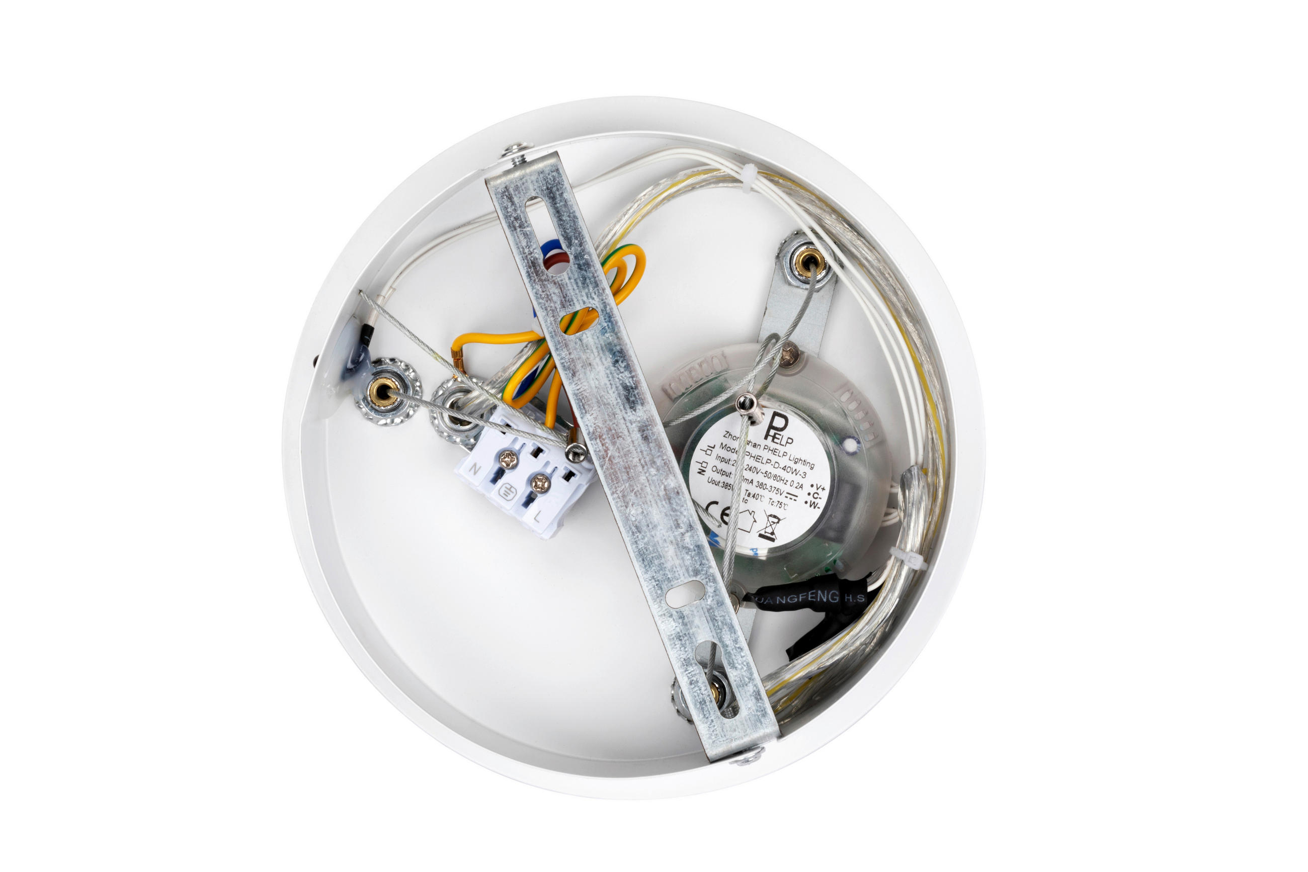 VISEČA LED-SVETILKA 40 W/4400 lm/2700-6500 K/220-240 V/ - bela, Basics, kovina/umetna masa (50/120cm) - Novel