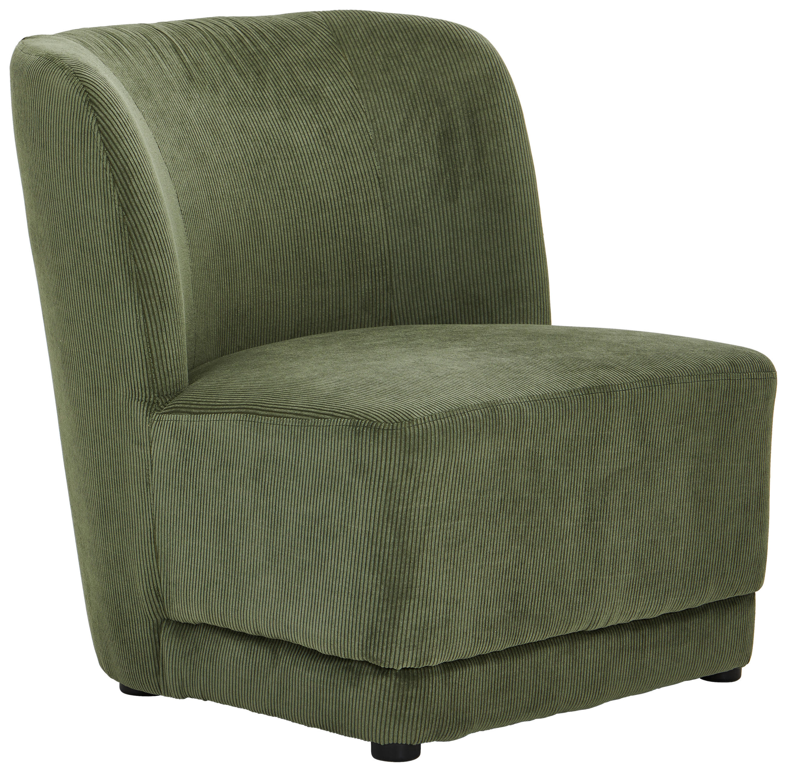 SESSEL Cord Grün    - Grün, Design, Holz/Textil (64/71/73cm) - MID.YOU