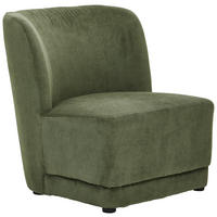 SESSEL Cord Grün    - Grün, Design, Holz/Textil (64/71/73cm) - MID.YOU