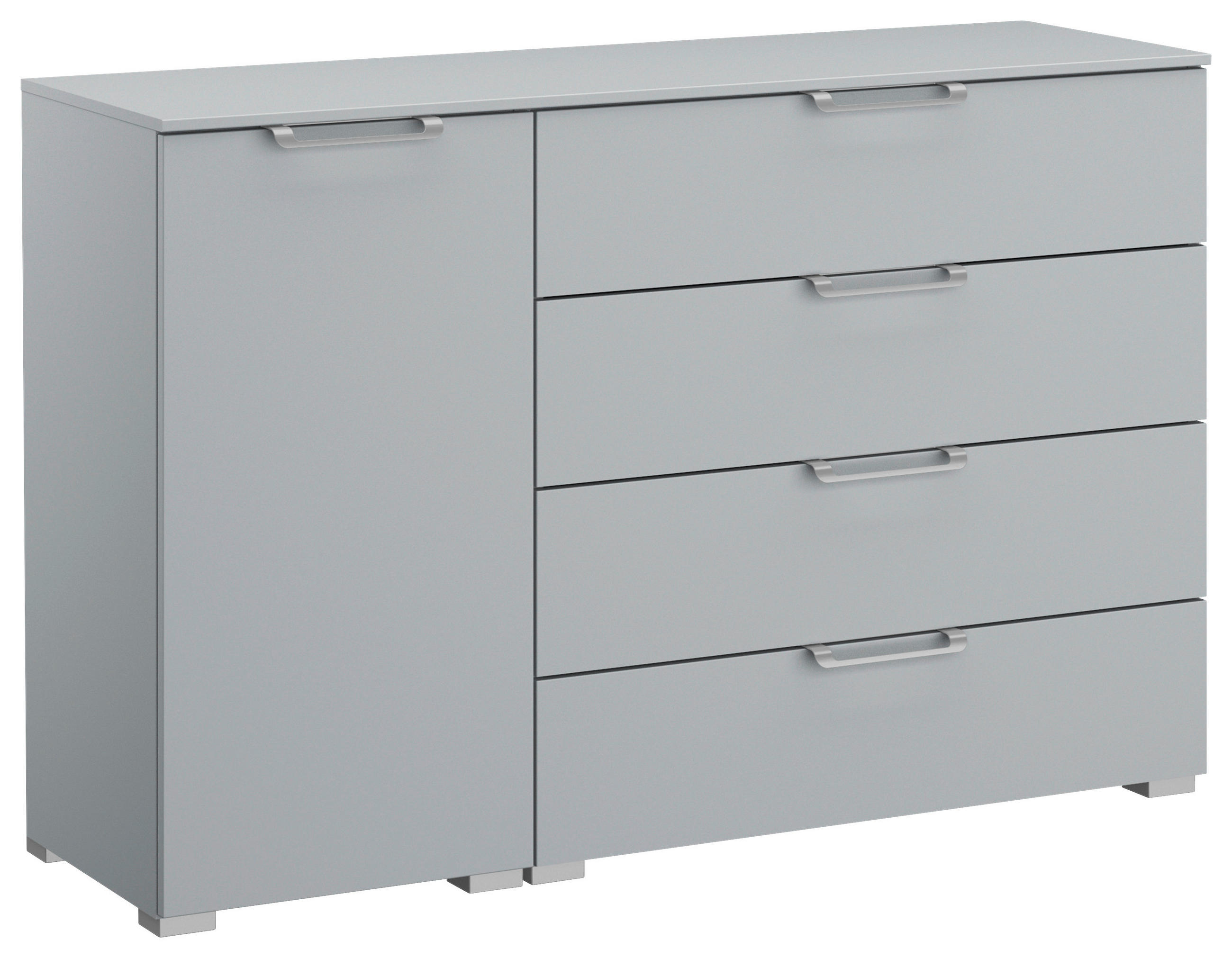 SIDEBOARD 120/81/42 cm Grau  - Silberfarben/Alufarben, Design, Holzwerkstoff/Kunststoff (120/81/42cm) - Novel