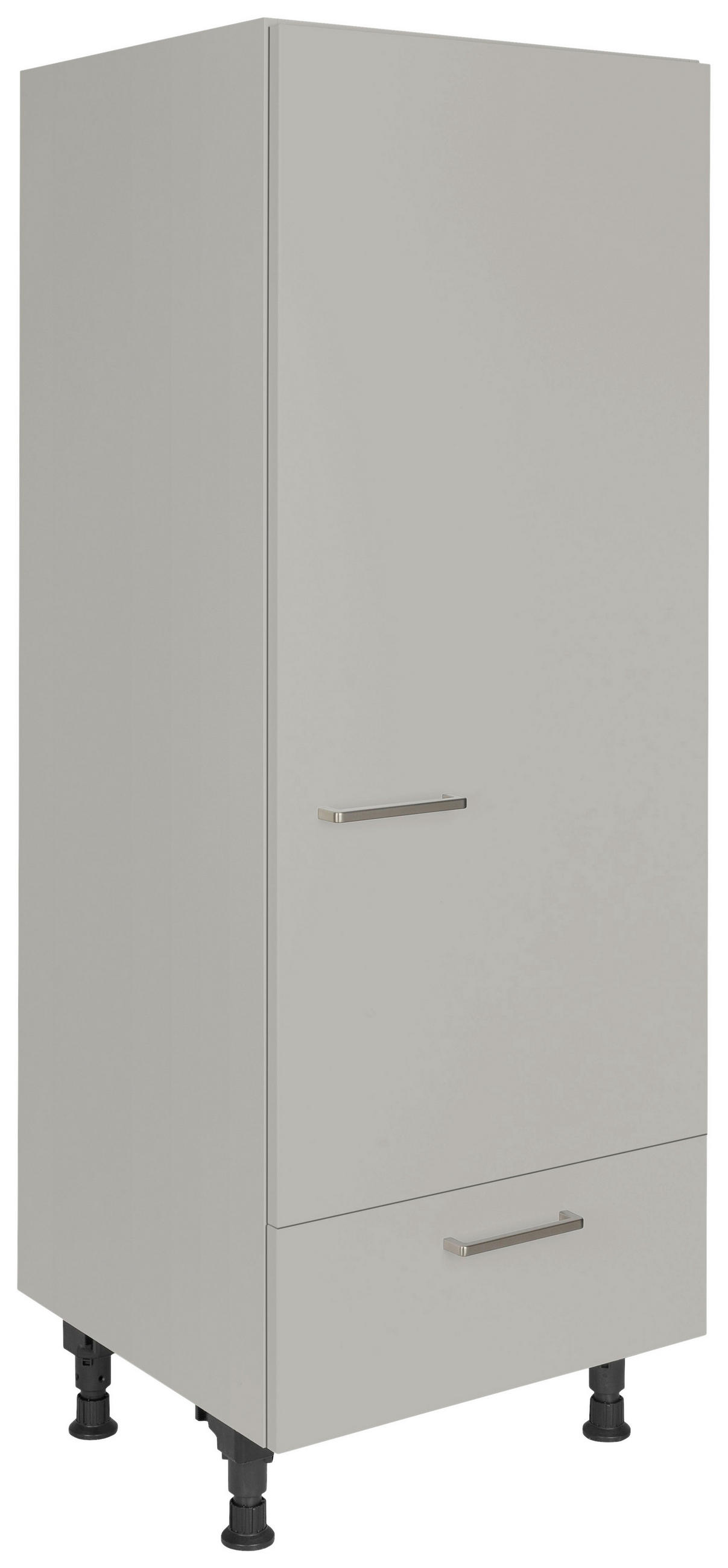 GERÄTEUMBAUSCHRANK 60/168/58 cm  Grau  - Edelstahlfarben/Grau, Modern, Holzwerkstoff/Metall (60/168/58cm) - Nobilia