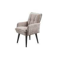 STOLICA S NASLONOM ZA RUKE  boje pijeska  drvo, tekstil, drvni materijal      - boje pijeska/crna, Moderno, drvni materijal/drvo (57/93/75cm) - Livetastic