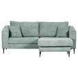 ECKSOFA Olivgrün Cord  - Schwarz/Olivgrün, KONVENTIONELL, Holz/Textil (212/155cm) - Carryhome