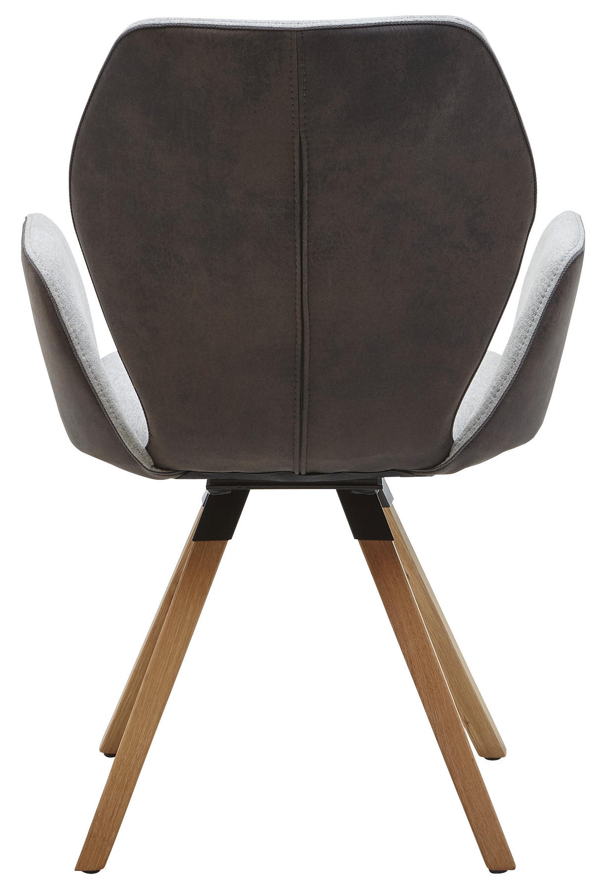ARMLEHNSTUHL  in Mikrofaser  - Wildeiche/Anthrazit, Design, Holz/Textil (62/91/59cm) - Valnatura