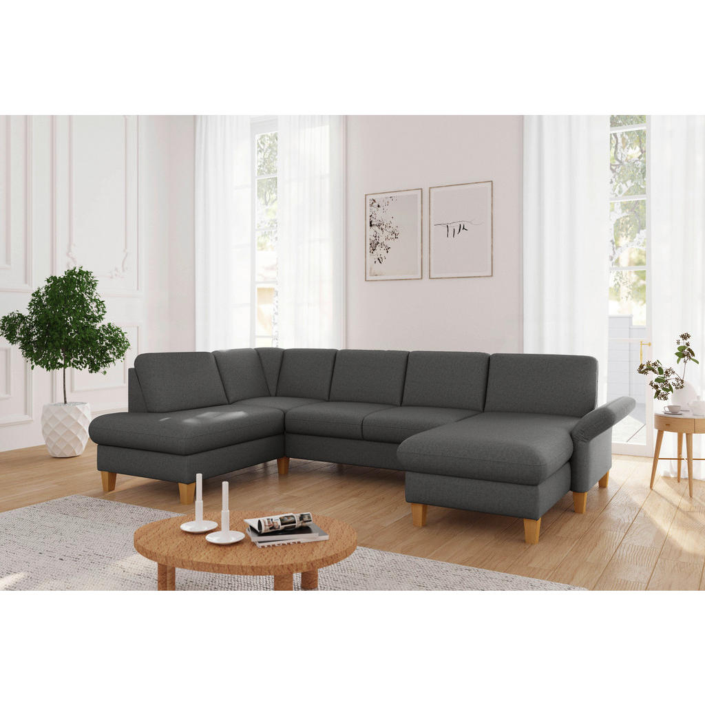 Sit & More SEDACIA SÚPRAVA, textil, tmavosivá