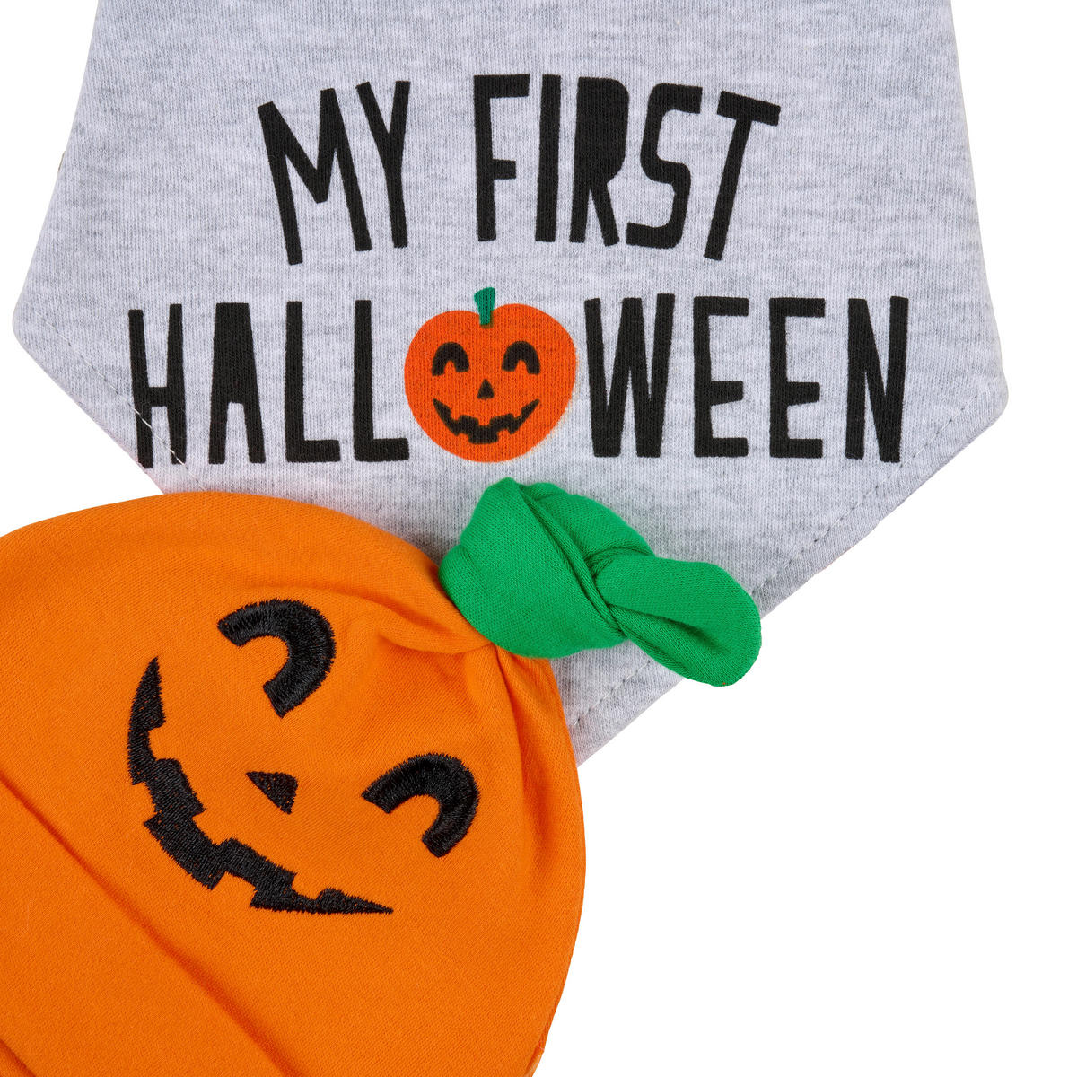 BABYBEKLEIDUNGSSET 3-teilig  - Orange/Grau, Textil - Patinio