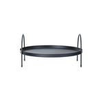 SERVIERTABLETT 30/15 cm    - Schwarz, Basics, Metall (30/15cm) - Ambia Home