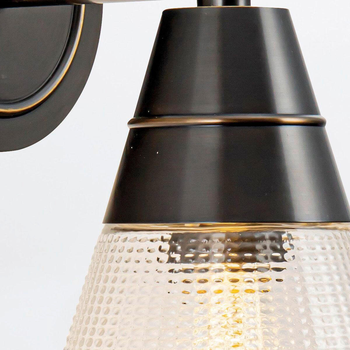 WANDLEUCHTE   - Bronzefarben, KONVENTIONELL, Glas/Metall (29,5/15,2/19,1cm) - Elstead Lighting