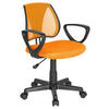 JUGENDDREHSTUHL Orange  - Schwarz/Orange, Basics, Kunststoff (58/75-92/45cm) - MID.YOU