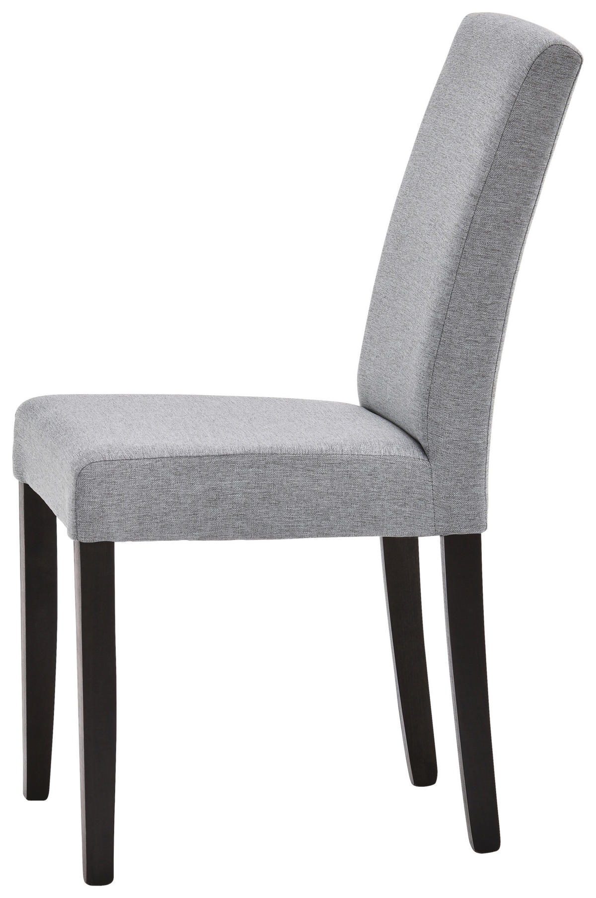 STUHL in Holz, Textil Schwarz, Hellgrau  - Hellgrau/Schwarz, KONVENTIONELL, Holz/Textil (43,5/94/59cm) - Cantus