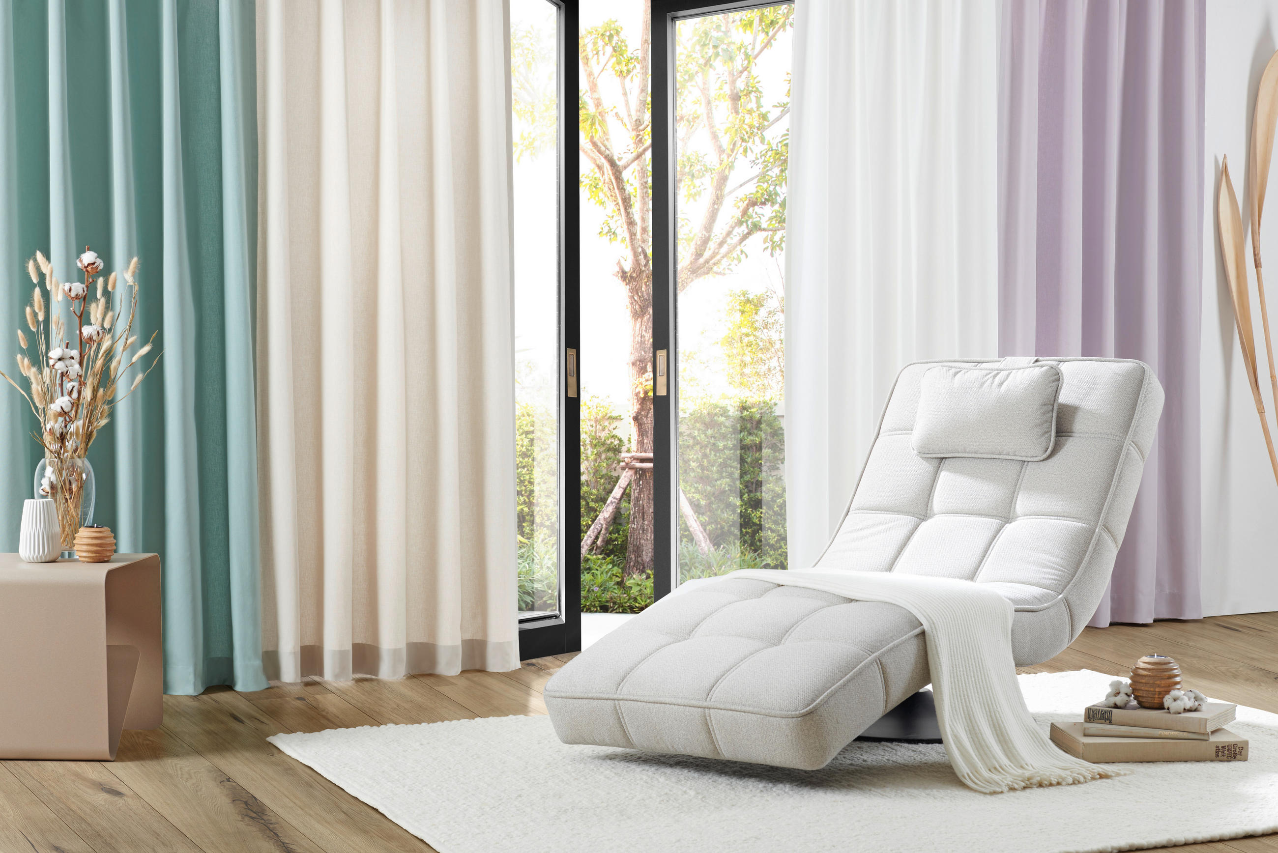 FERTIGVORHANG  blickdicht  140/255 cm   - Taupe, Basics, Textil (140/255cm) - Bio:Vio