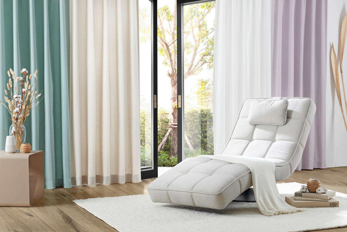 HOTOVÝ ZÁVĚS, neprůsvitné, 140/255 cm - bílá, Basics, textil (140/255cm) - Bio:Vio