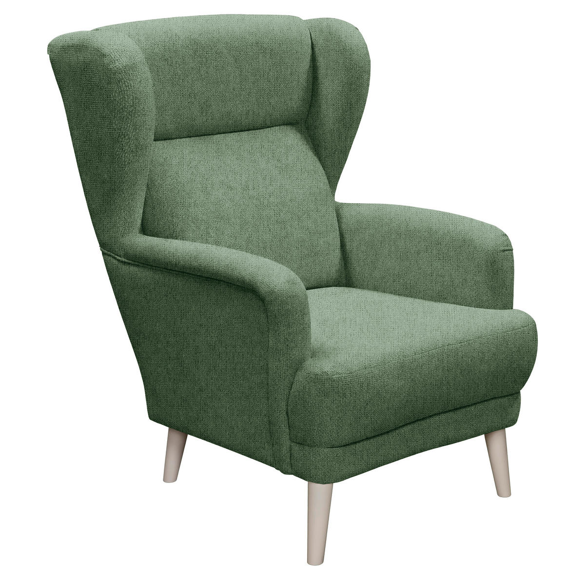 SESSEL in Mikrovelours Dunkelgrün  - Kaschmir/Dunkelgrün, MODERN, Holz/Textil (74/106/94cm) - MID.YOU