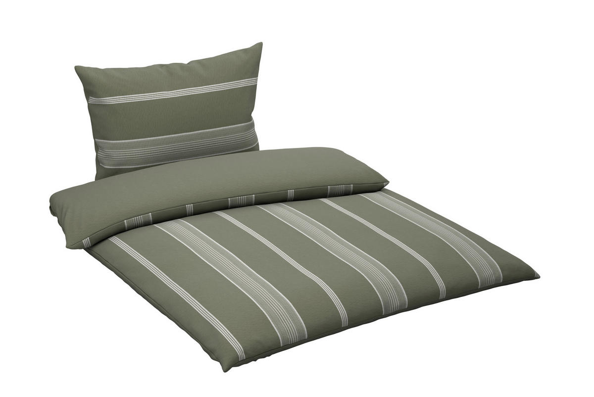 BETTWÄSCHE REMSA Flanell 200/200 cm  - Grün, KONVENTIONELL, Textil (200/200cm) - Esposa