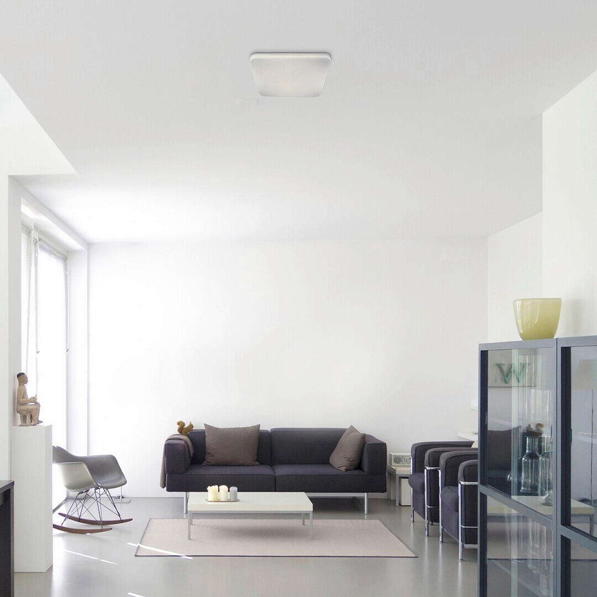 LED PLAFONJERA Lucas  - bela, Osnovno, metal/plastika (33,5/33,5/6,5cm)