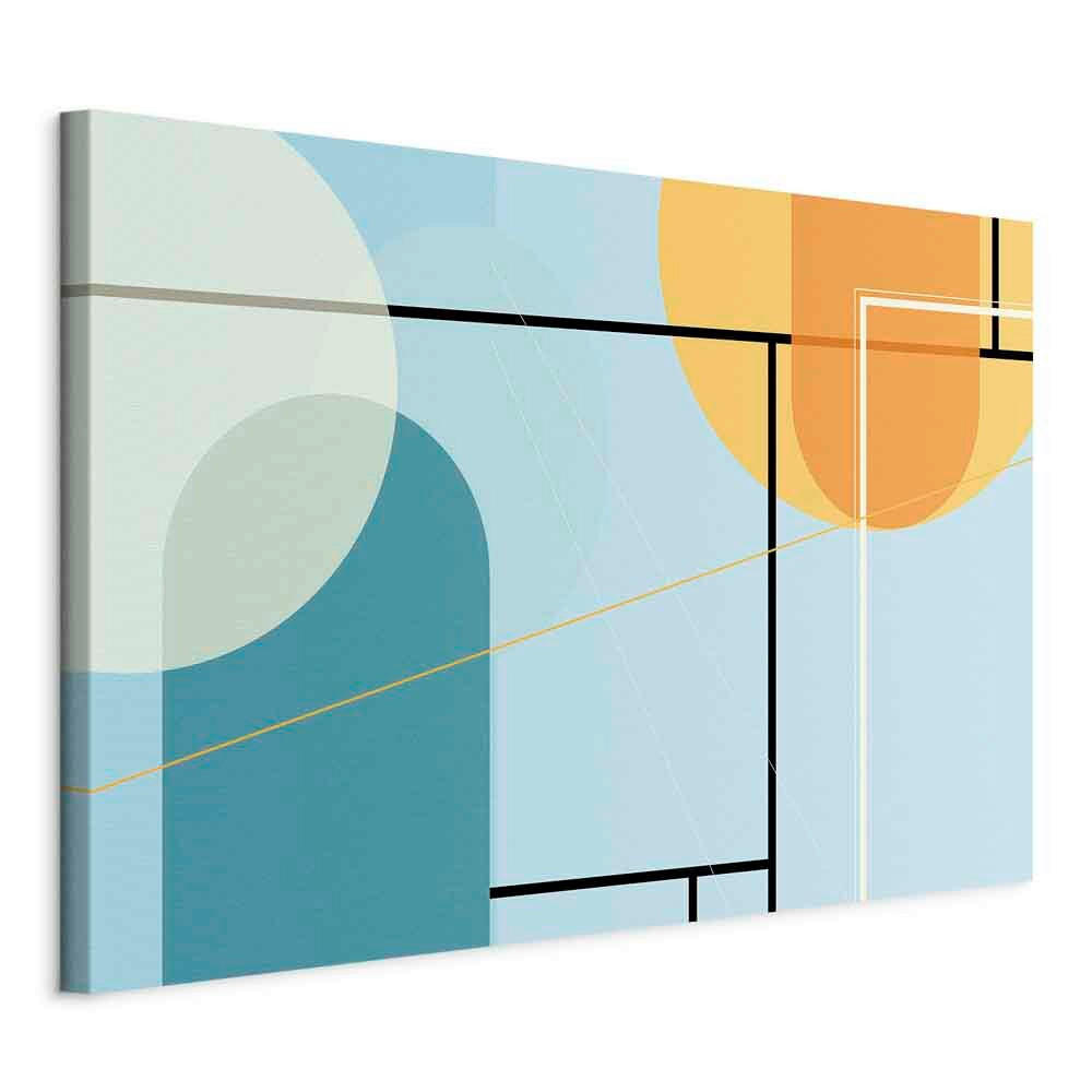 Leinwandbild Arranged Ocean Multicolor B: 90 Cm