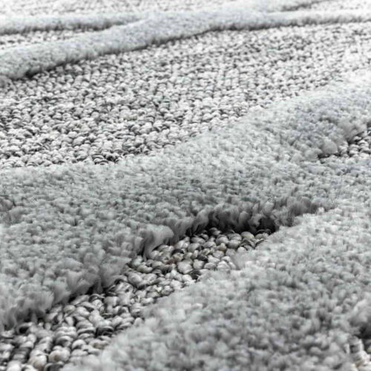 VÄVD MATTA 140/200 cm Pisa 4706 grau  - grå, Klassisk, textil (140/200cm)