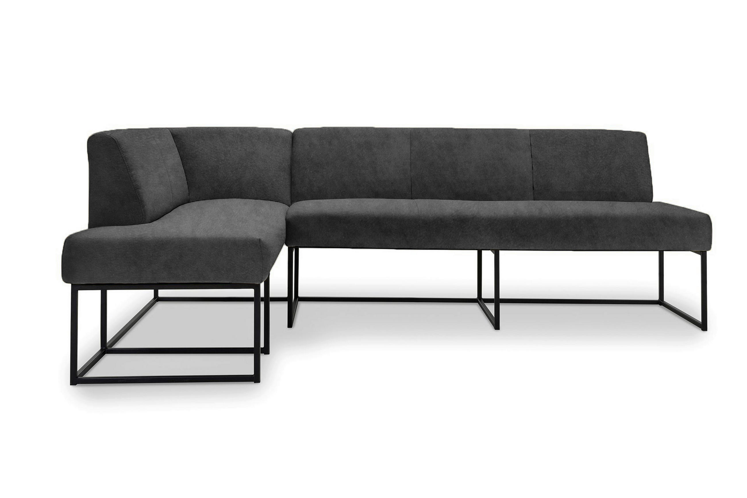 UGAONA KLUPA  crna   - crna, Moderno, drvo/metal (245/159cm) - Livetastic