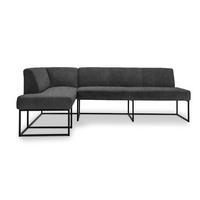 UGAONA KLUPA  crna   - crna, Moderno, drvo/metal (245/159cm) - Livetastic