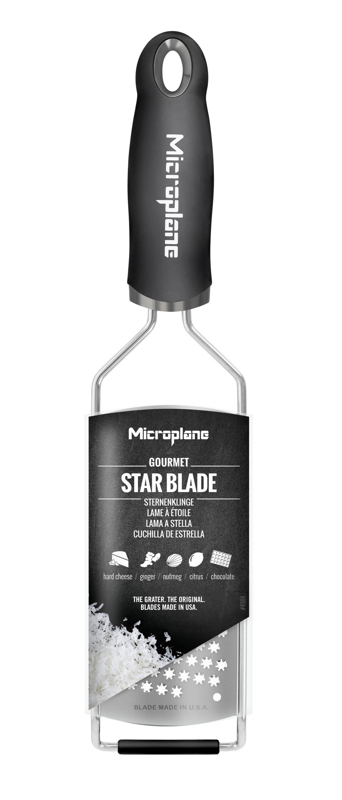 STRGALNIK  GOURMET       31,2/7,5/3 cm            - črna, Basics, kovina/umetna masa (31,2/7,5/3cm) - MICROPLANE