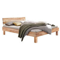 BETT 200/200 cm  in Kernbuche  - Buchefarben/Kernbuche, Natur, Holz (200/200cm) - Hasena
