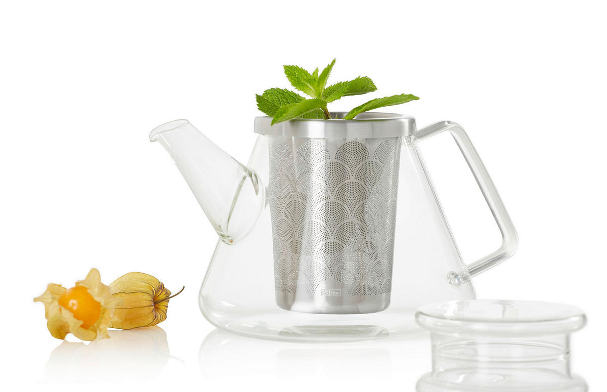 TEEKANNE FUSION  - Edelstahlfarben/Transparent, Design, Glas/Metall (15/12,5cm) - AdHoc
