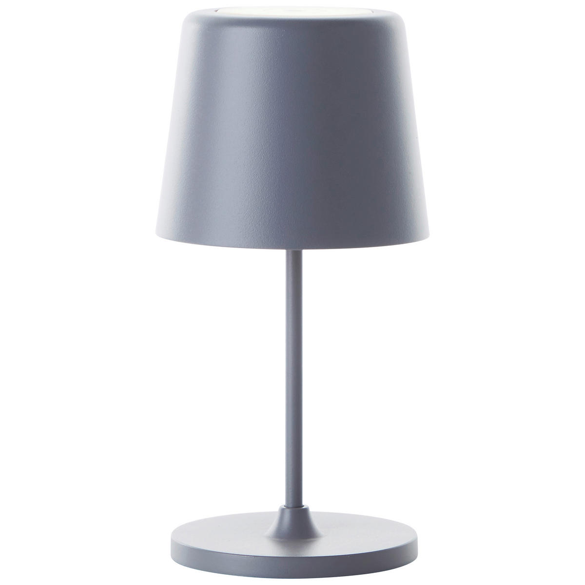 AKKU-TISCHLEUCHTE Kaami 10/37 cm   - Grau, Basics, Kunststoff/Metall (10/37cm) - Brilliant