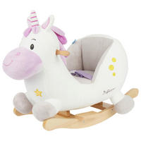 SCHAUKELTIER - Lila/Naturfarben, KONVENTIONELL, Holz/Textil (60/58/33cm)