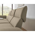 ECKSOFA  in Flachgewebe Hellbraun  175-224/255-365 cm  - Hellbraun/Schwarz, Design, Textil/Metall (175-224/255-365cm) - Dieter Knoll