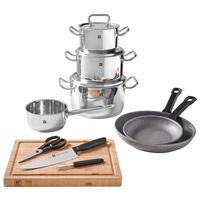 KOCHTOPFSET XXXLutz Exclusiv 10-teilig  - Edelstahlfarben, Basics, Holz/Metall - Zwilling