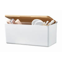 AUFBEWAHRUNGSBOX - Weiß, Basics, Holz/Kunststoff (24,2/11/10,2cm) - Tesa