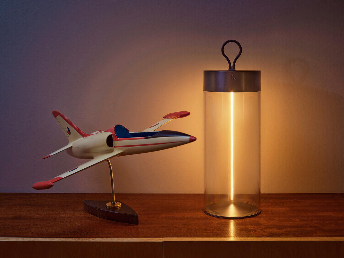LED-TISCHLEUCHTE 13/32 cm   - Klar/Dunkelgrau, Design, Kunststoff (13/32cm) - Osram