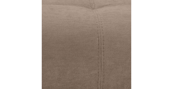 BIGSOFA Chenille Taupe - Taupe/Dunkelbraun, KONVENTIONELL, Kunststoff/Textil (250/100/90cm) - Carryhome