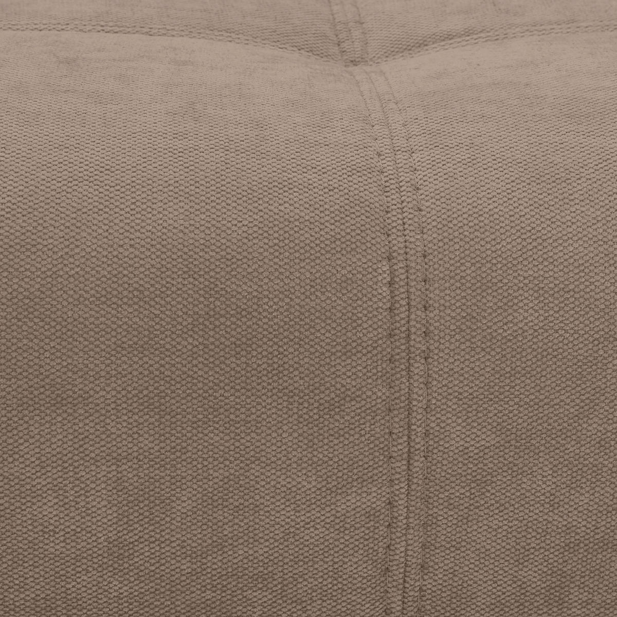 BIGSOFA in Chenille Taupe  - Taupe/Dunkelbraun, KONVENTIONELL, Kunststoff/Textil (250/100/90cm) - Carryhome