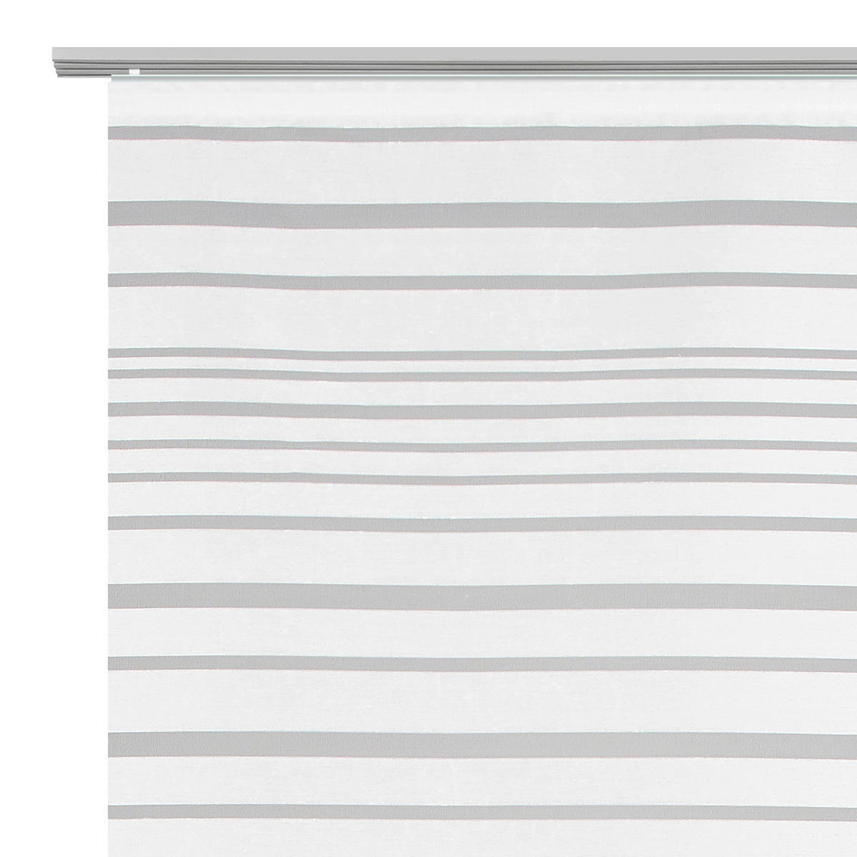FLÄCHENVORHANG   halbtransparent   60/245 cm  - Weiß/Grau, KONVENTIONELL, Textil (60/245cm) - Novel