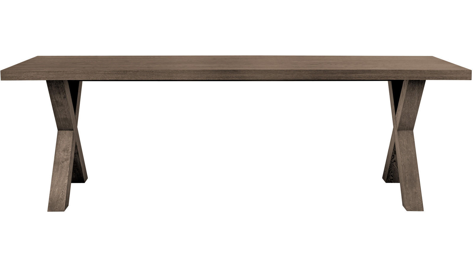 MATBORD i trä 240/100/75 cm   - grå ek, Design, trä (240/100/75cm) - Best Price