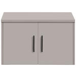AUFSATZSCHRANK 72/43/36 cm   - Kaschmir/Schwarz, Basics, Holzwerkstoff/Metall (72/43/36cm) - Xora