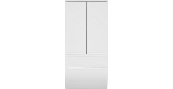 MIDISCHRANK 60/126,8/38 cm - Weiß, Basics, Glas/Holzwerkstoff (60/126,8/38cm) - Dieter Knoll