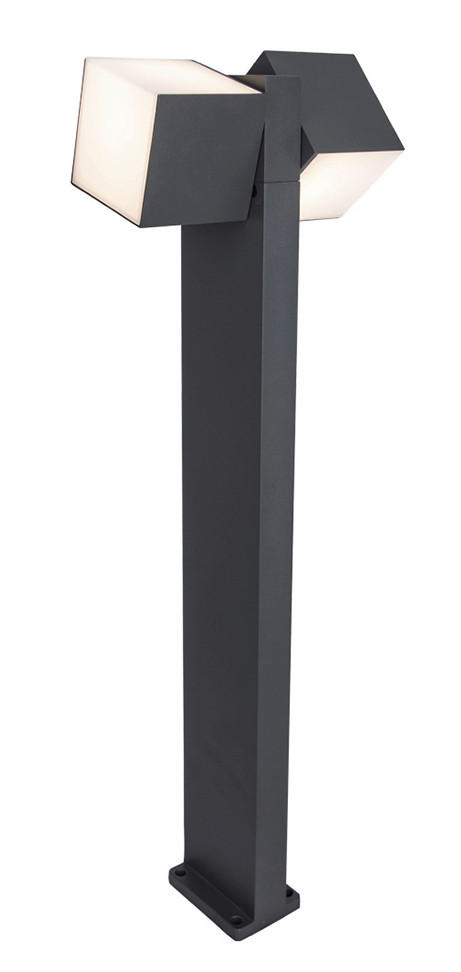 WEGELEUCHTE Cuba   - Anthrazit/Weiß, Design, Kunststoff/Metall (75/23,7/11cm)
