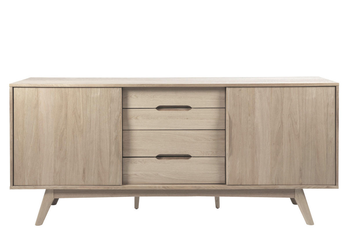 SIDEBOARD  in 180/84/44 cm  - Eiche Bianco, Design, Holz/Holzwerkstoff (180/84/44cm)