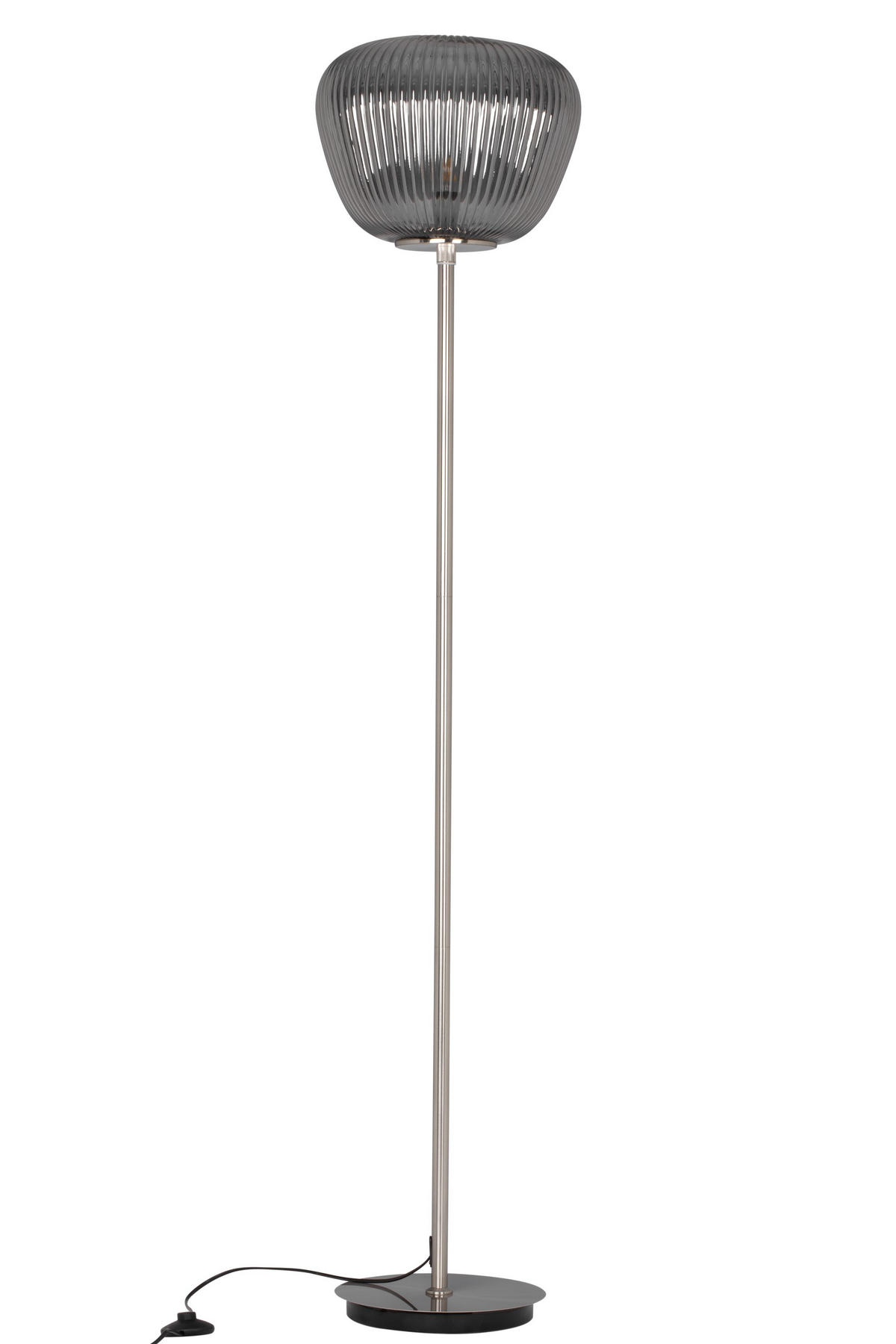 STOJACÍ LAMPA, 35/168 cm  - barvy chromu/barvy niklu, Lifestyle, kov/sklo (35/168cm) - Dieter Knoll